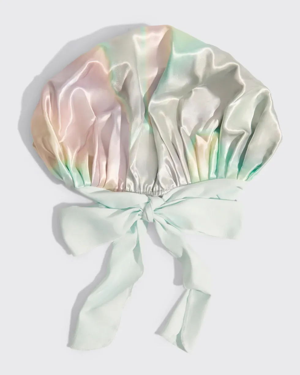 Adjustable Oversized Satin Bonnet - Aura