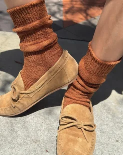 Airy Puffin Socks - Whisky