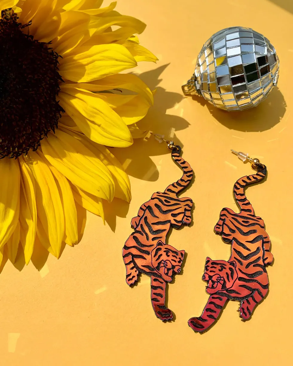 Animal Kingdom Earrings - Tigers