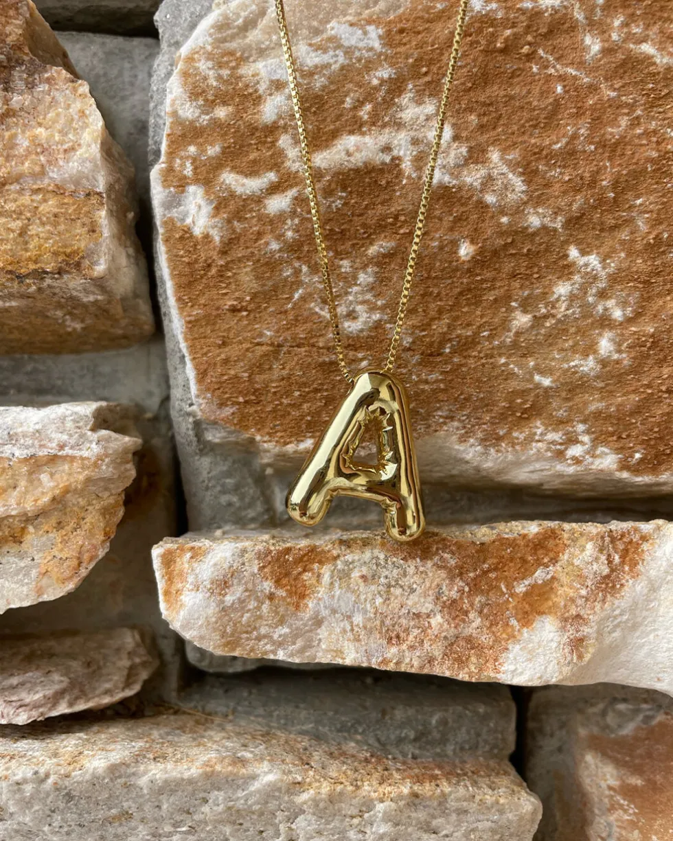 Balloon Initial Necklace