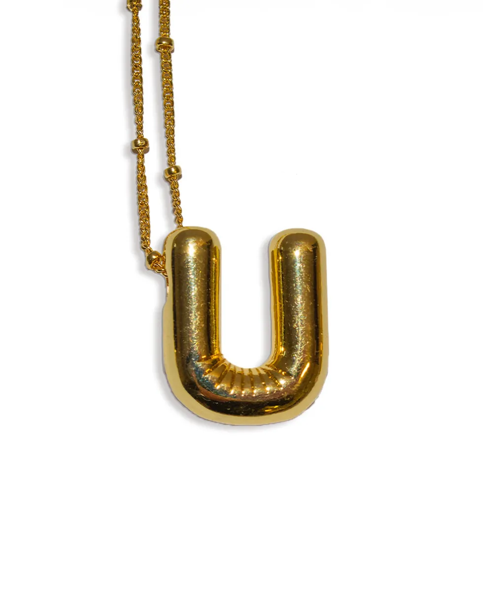 Balloon Initial Necklace
