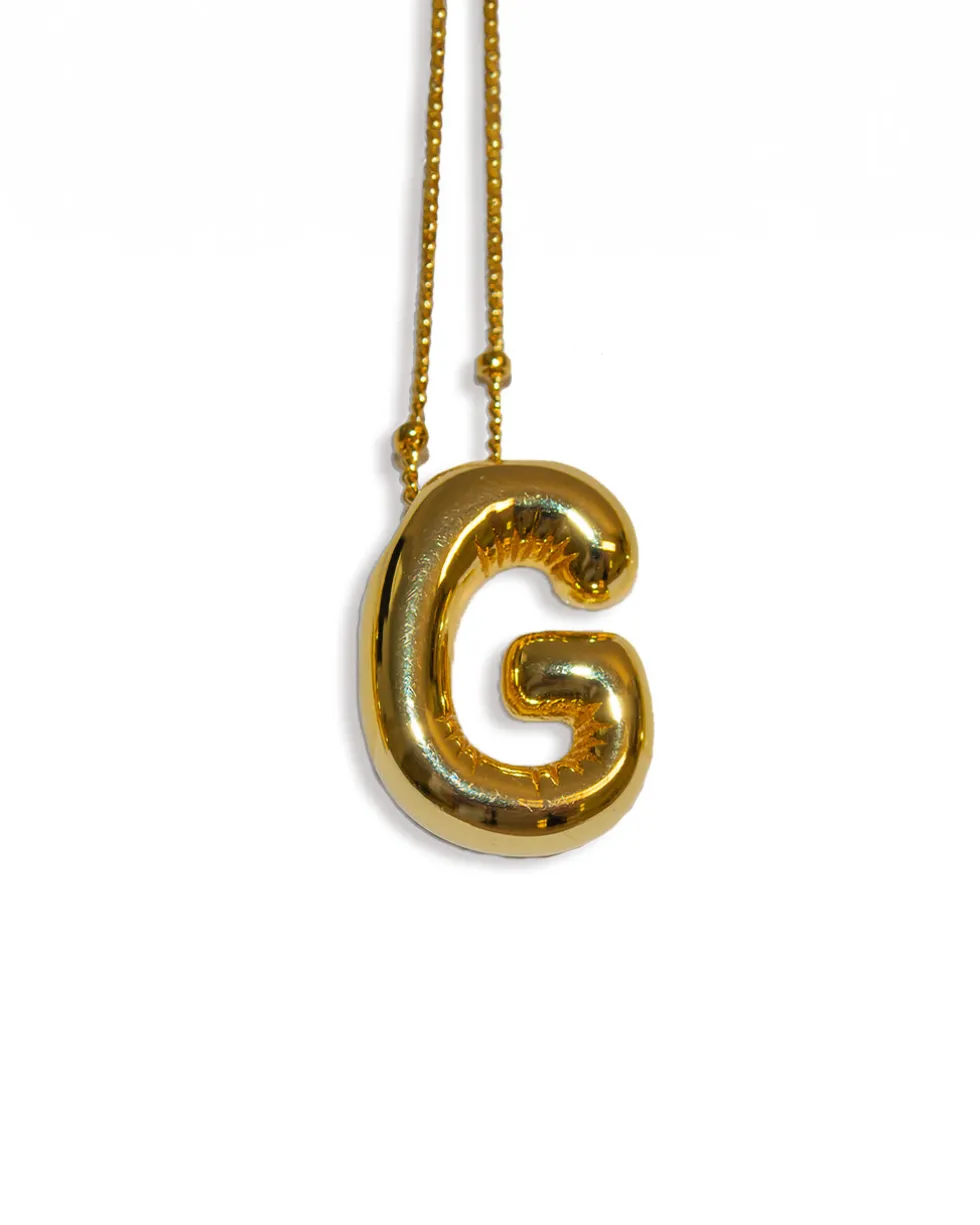 Balloon Initial Necklace