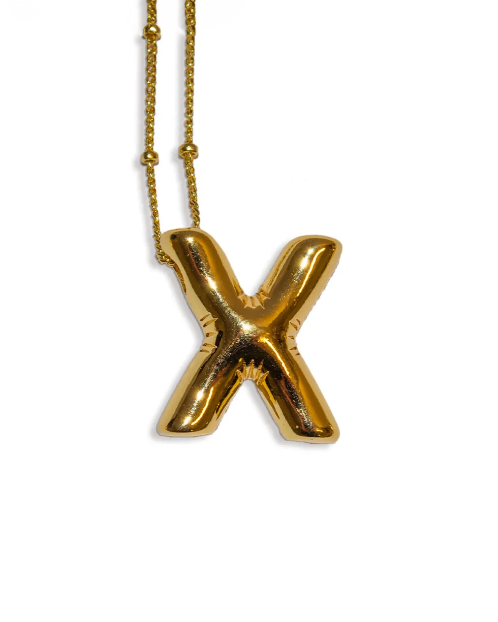 Balloon Initial Necklace