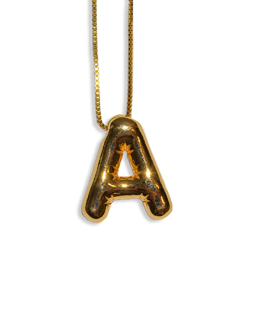 Balloon Initial Necklace