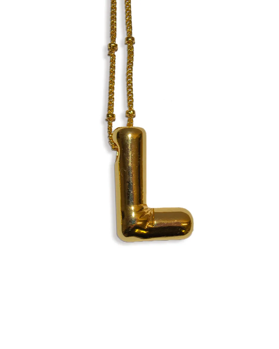 Balloon Initial Necklace