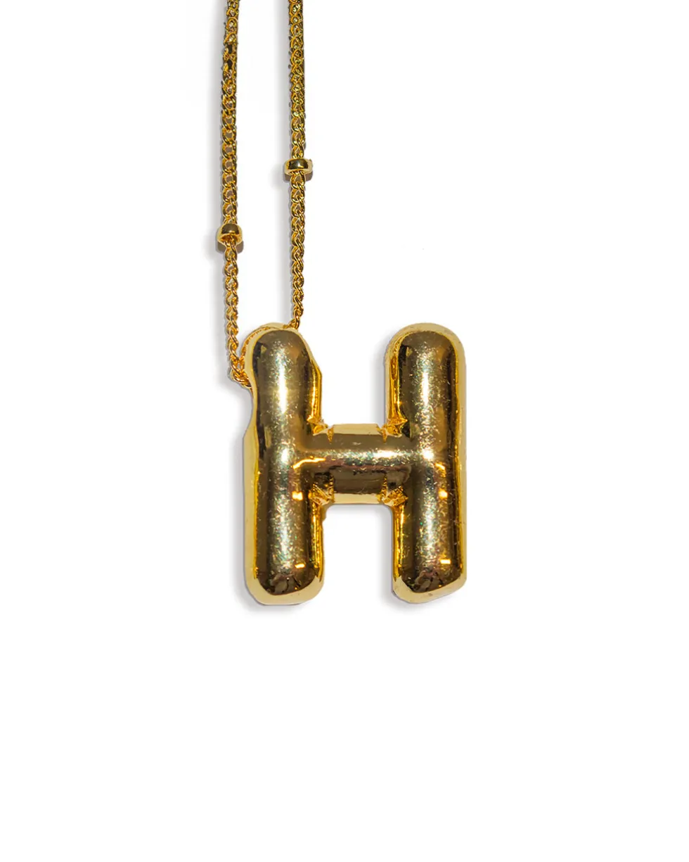 Balloon Initial Necklace