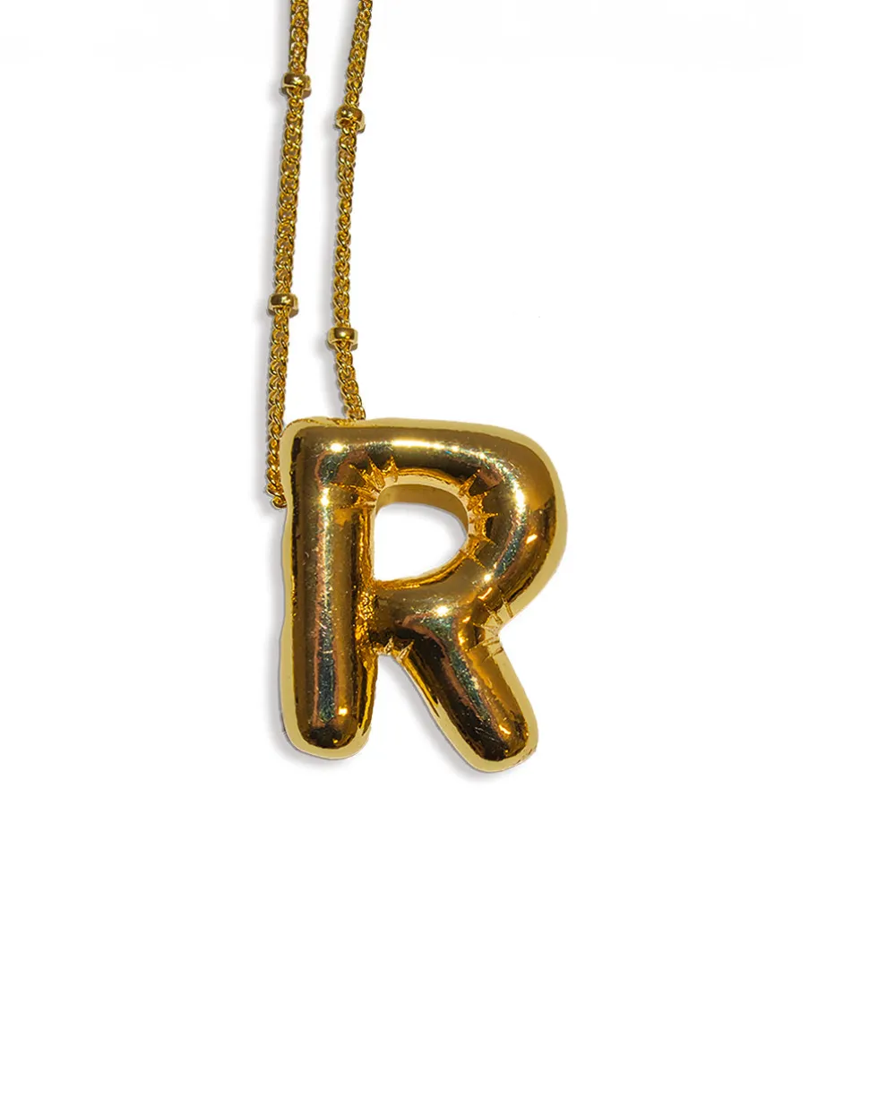 Balloon Initial Necklace