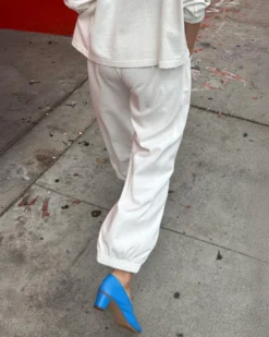 Balloon Pants - White Cotton