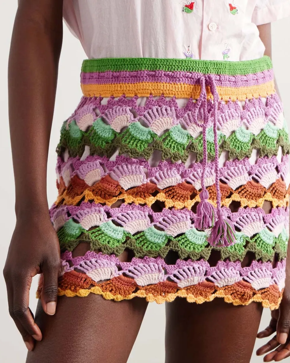 Bananas Crochet Stitch Skirt