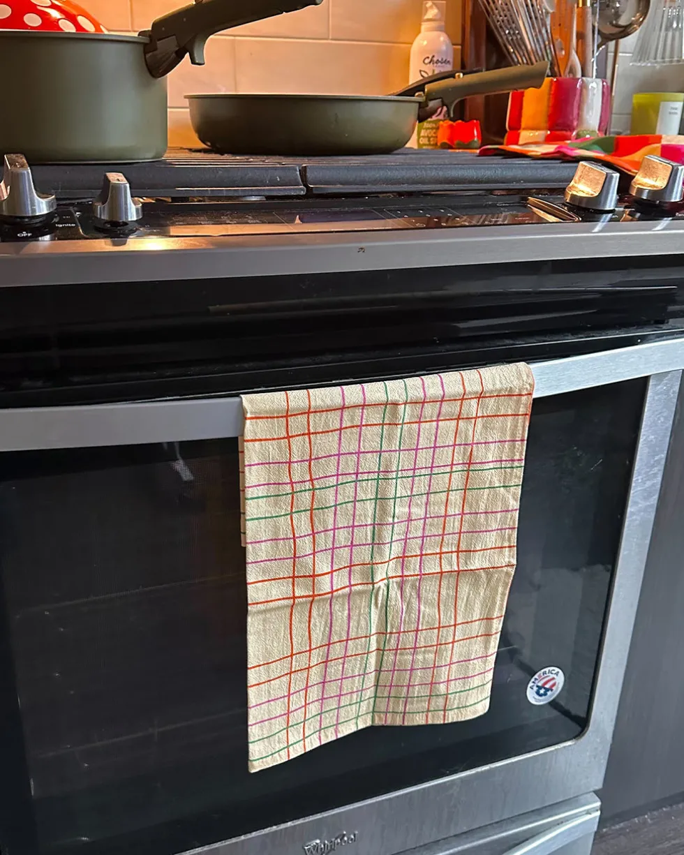 ban.do Plaid Tea Towel