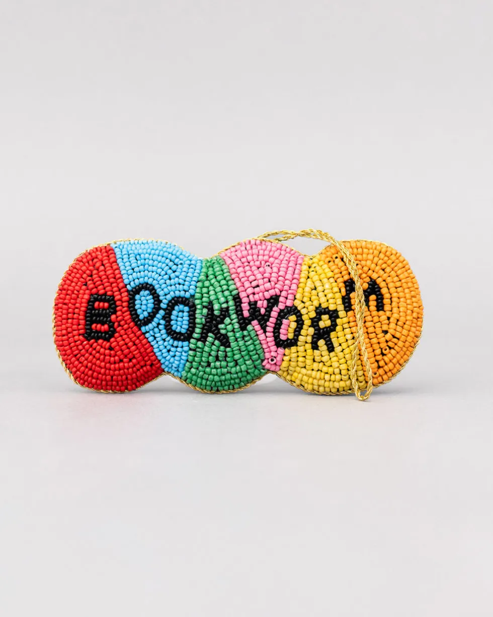 Beaded Ornament - Bookworm