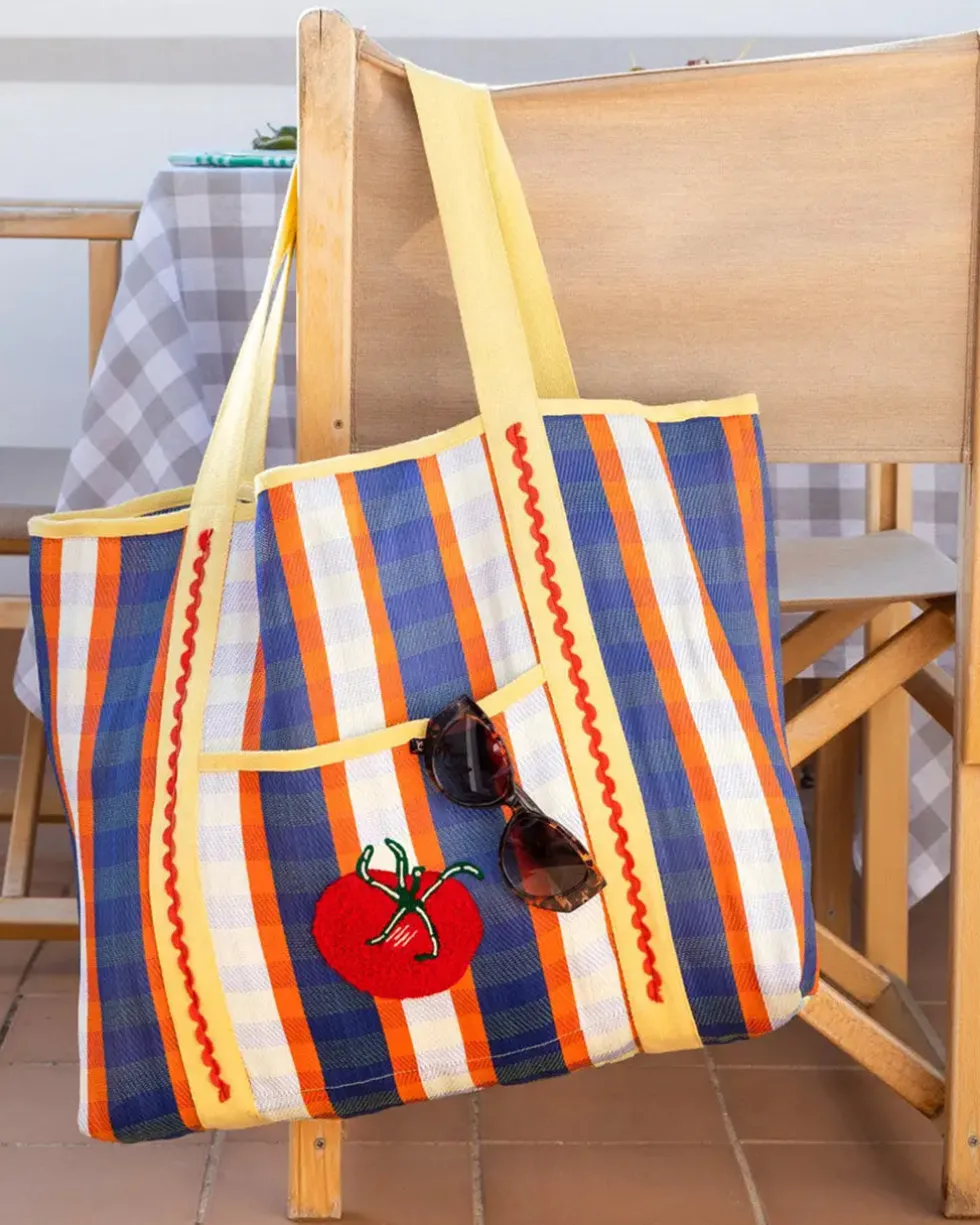 Bon Appétit Recycled Plastic Tote Bag - Tomato