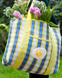 Bon Appétit Recycled Plastic Tote Bag - Egg
