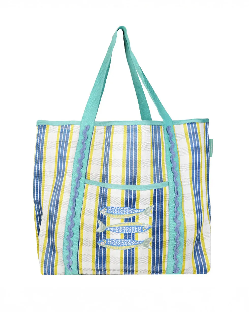 Bon Appétit Recycled Plastic Tote Bag - Fish