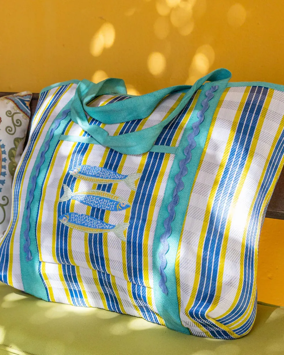 Bon Appétit Recycled Plastic Tote Bag - Fish