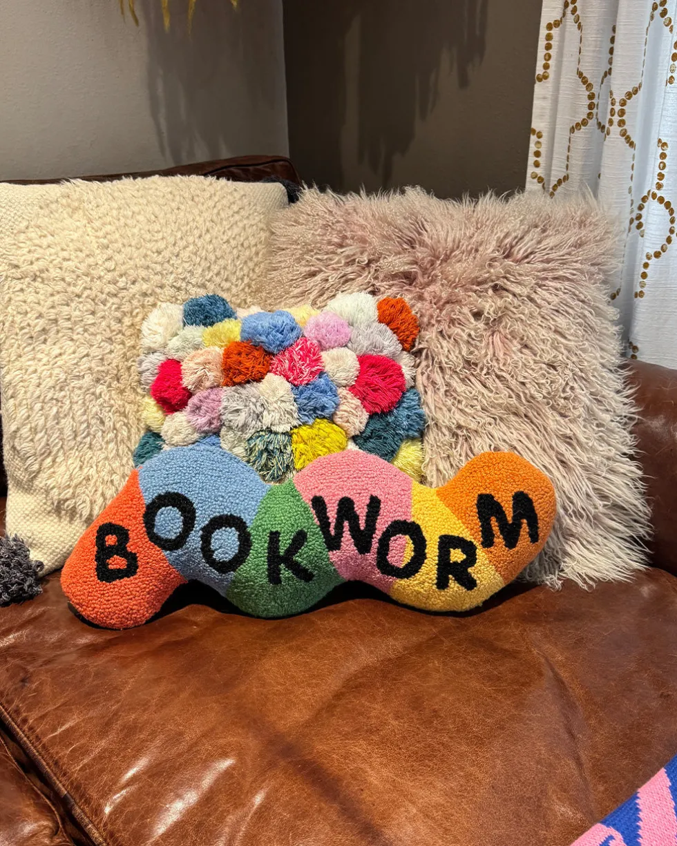 Bookworm Hook Pillow
