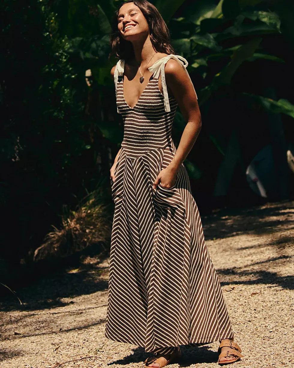 Cecelia Midi Dress - Coconut Milk Combo
