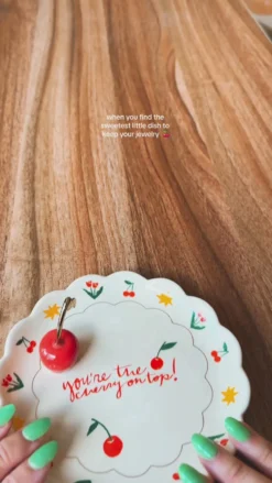 Cherry On Top Trinket Tray