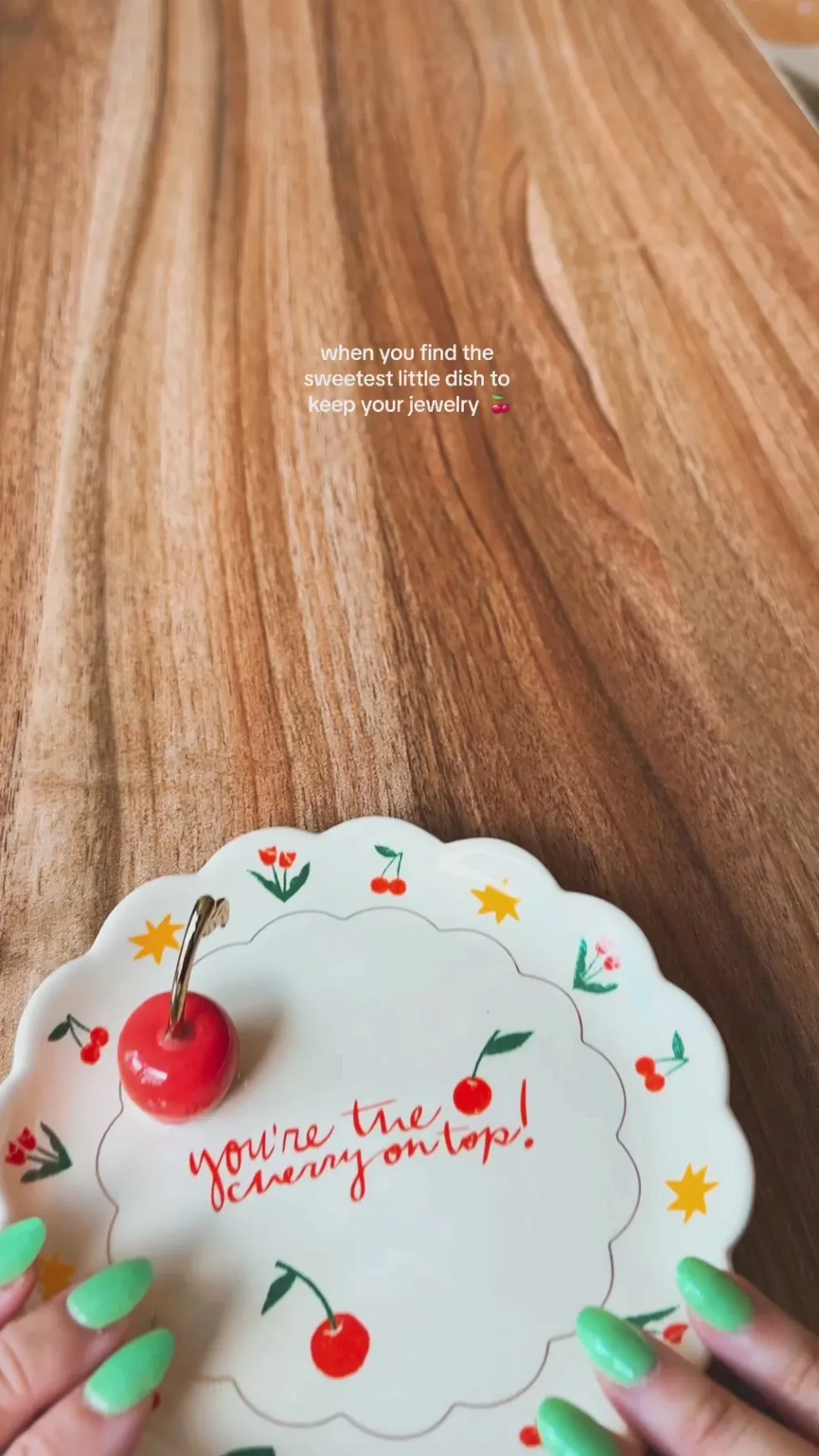 Cherry On Top Trinket Tray