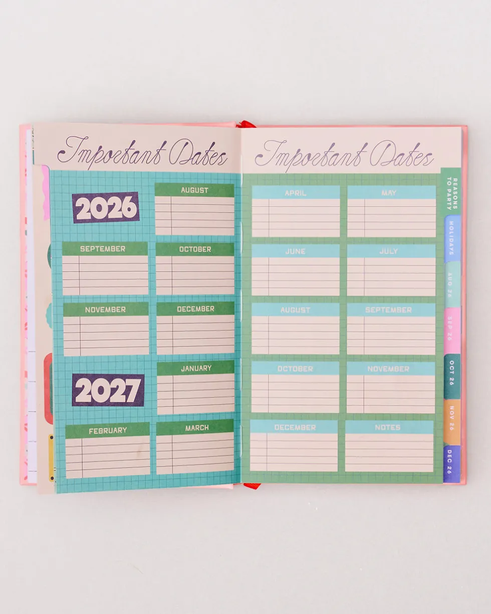 Classic 17-Month Academic Planner - Bonjour