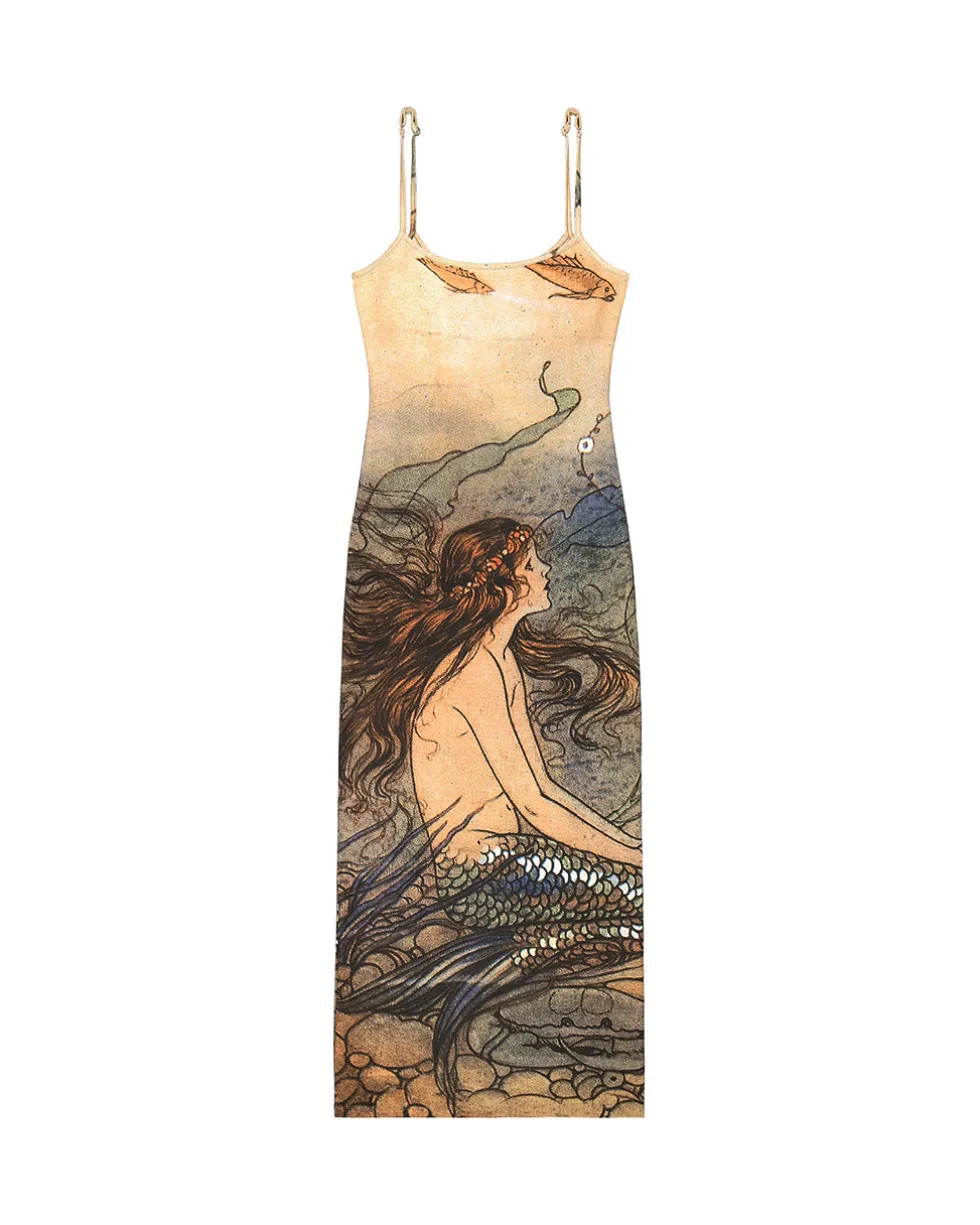 Collector Dress - Watercolor Mermaid