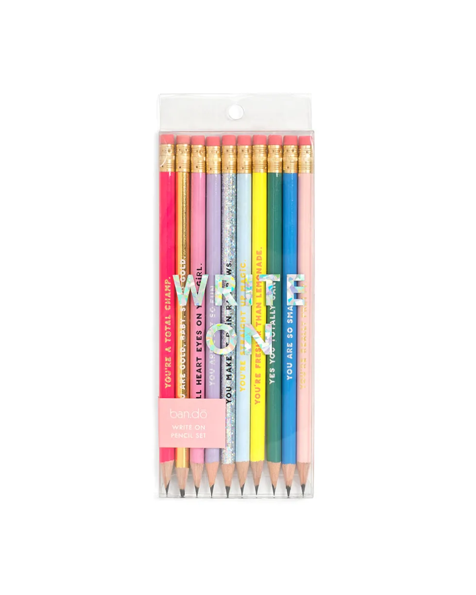 Compliment Pencil Set - Assorted Set of Ten