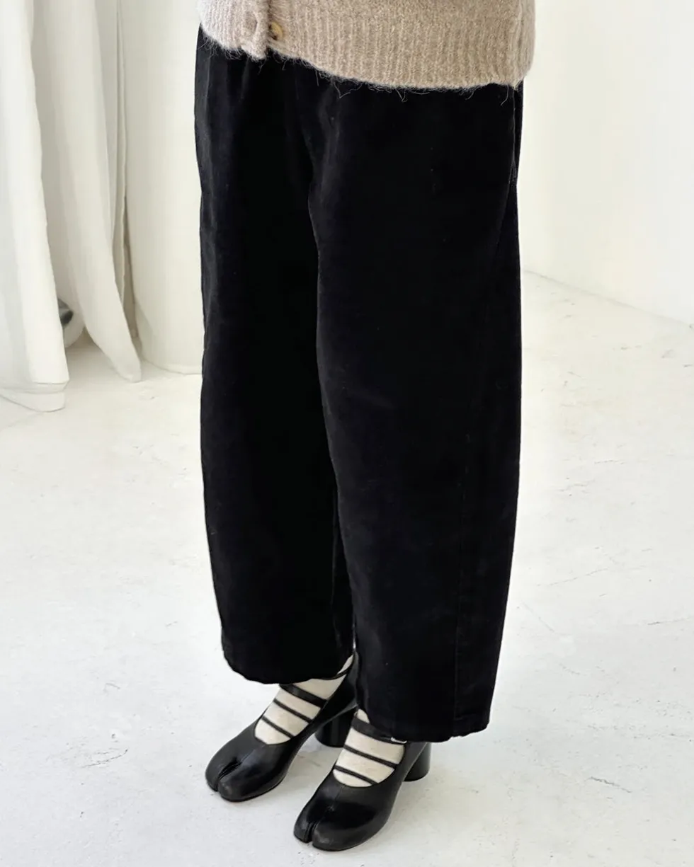 Corduroy Arc Pants - Black
