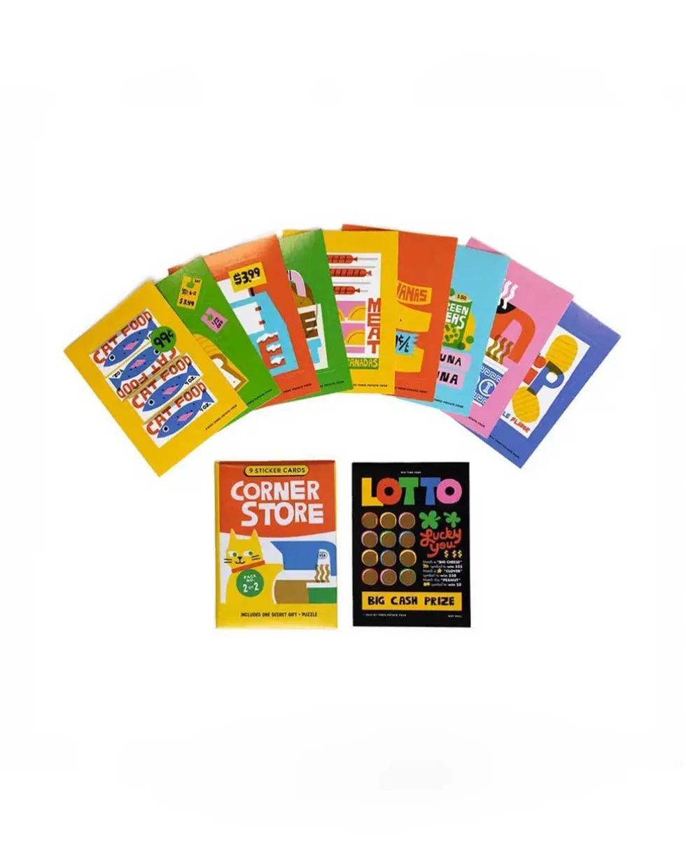 Corner Store Sticker Card Pack - Pack 2