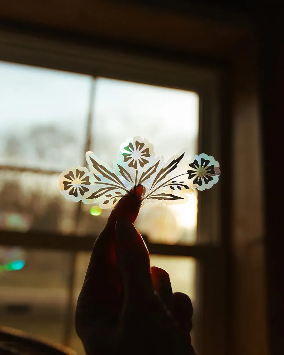 Cornflower Rainbow Making Suncatcher Sticker