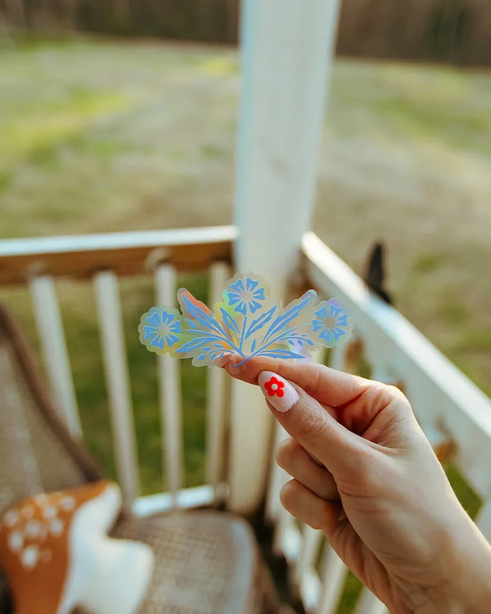 Cornflower Rainbow Making Suncatcher Sticker