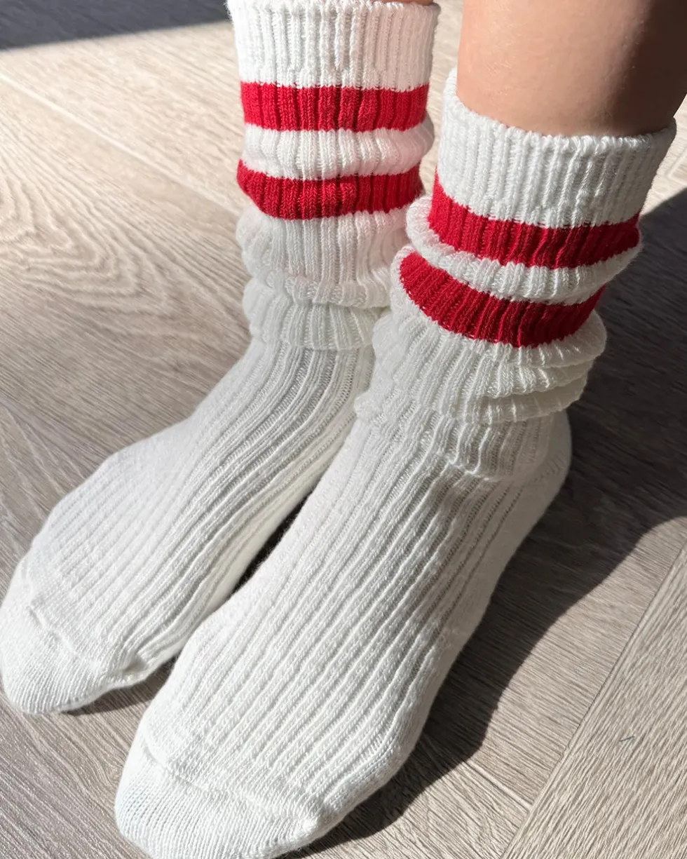 Cottage Varsity Socks - Red Varsity