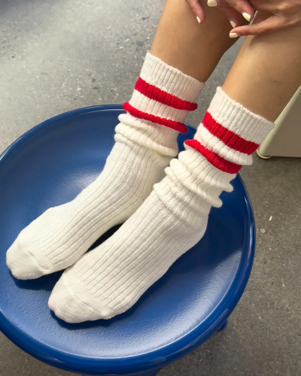 Cottage Varsity Socks - Red Varsity