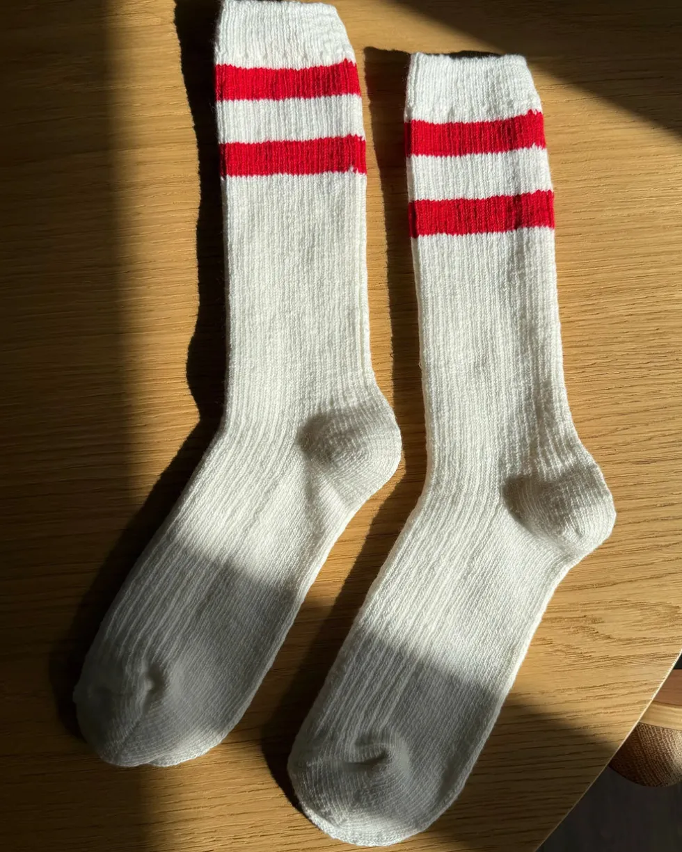 Cottage Varsity Socks - Red Varsity