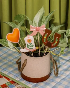 Cowgirl Plant Stakes
