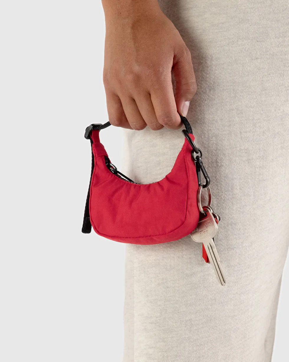 Crescent Bag Charm - Candy Apple