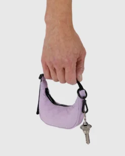 Crescent Bag Charm - Dusty Pink