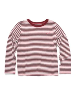 Dahlia Stripe Long Sleeve Boxy Tee