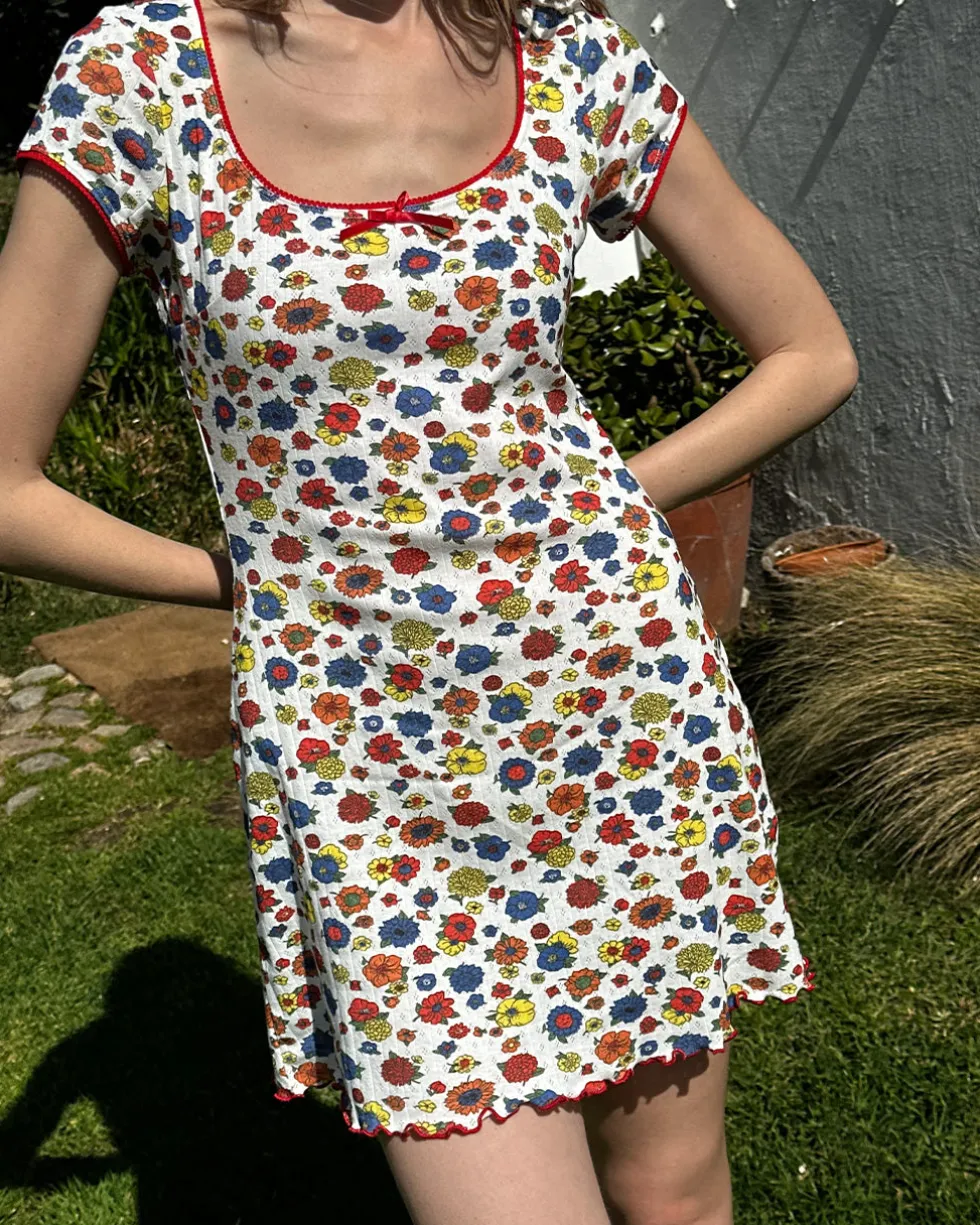 Della Dress - Primary Floral
