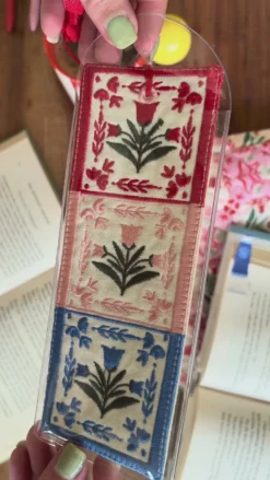 Embroidered Bookmark - Folk Floral