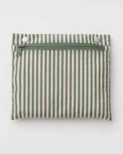 Everyday Cloud Bag - Sage Stripe