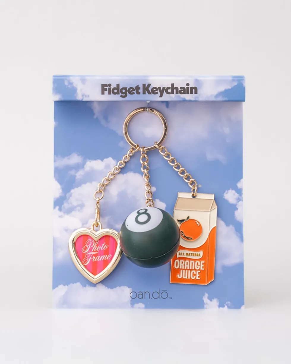 Fidget Keychain - Orange Juice