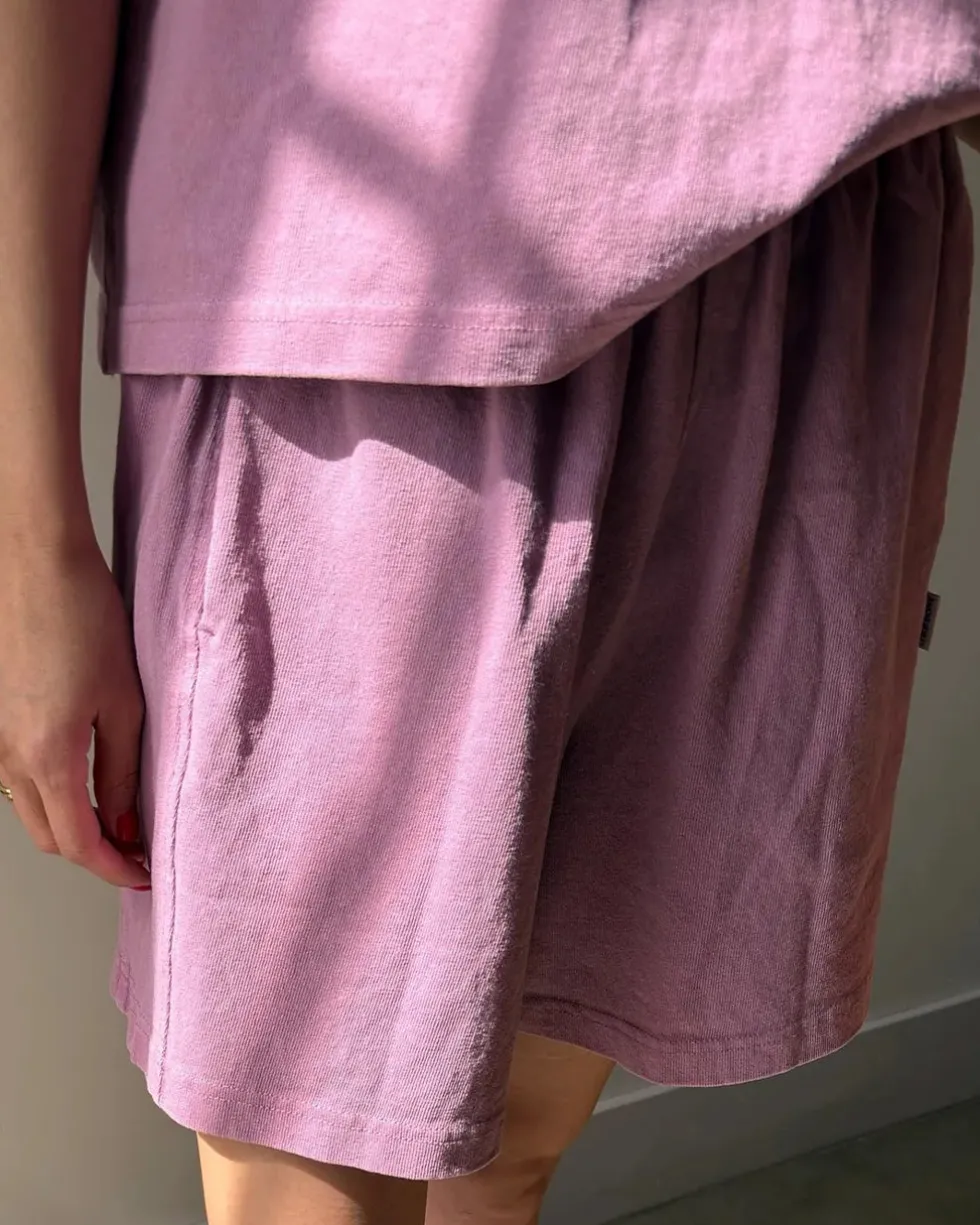 Flared Basketball Shorts - Dusty Lilac