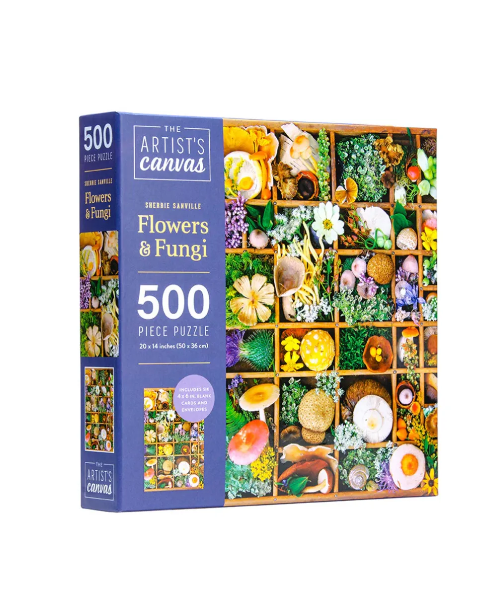 Flowers And Fungi - 500 Piece Puzzle