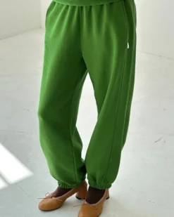 French Terry Balloon Pants - Avocado