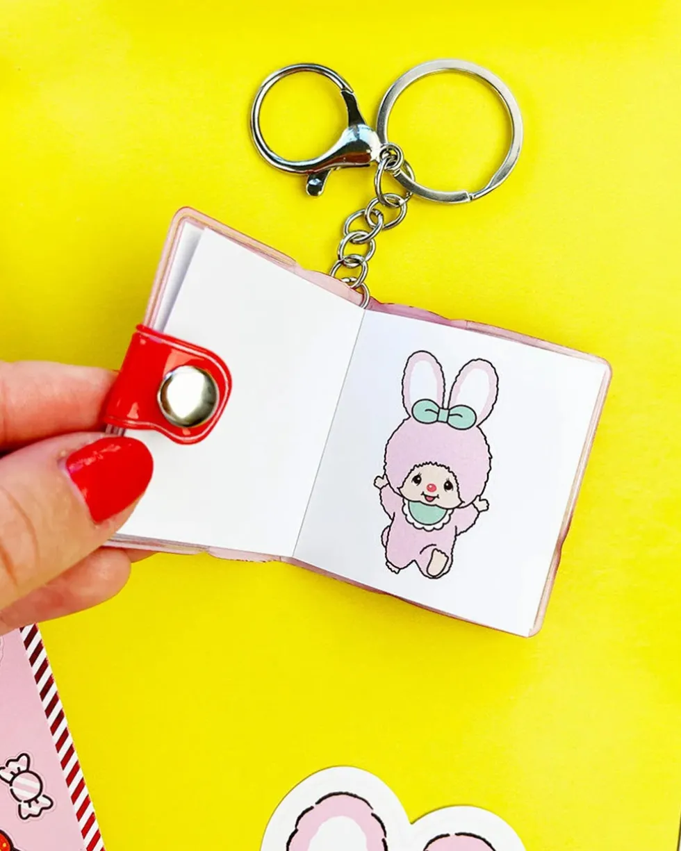 Friends Forever Monchhichi Mini Stickerbook Keychain