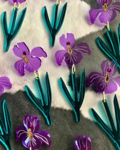 From The Garden Earrings - Irises