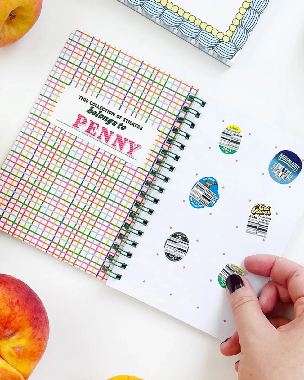 Fruit Sticker Journal Book