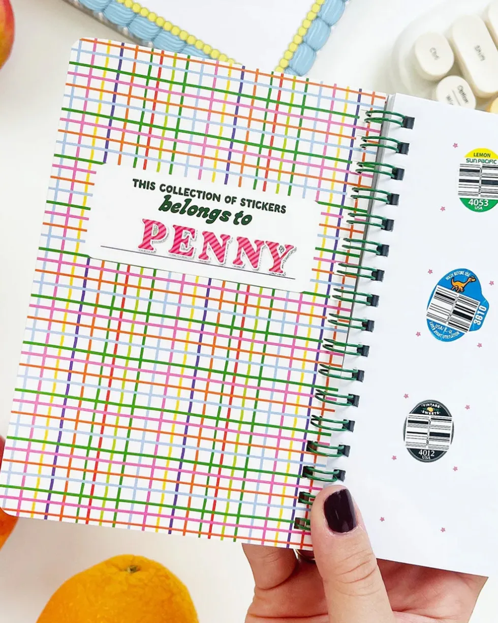 Fruit Sticker Journal Book