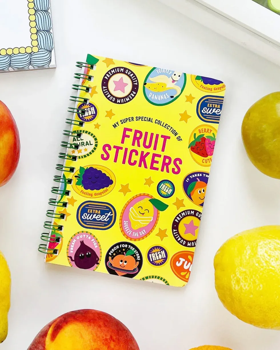 Fruit Sticker Journal Book