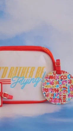 Getaway Round Luggage Tag - Cities